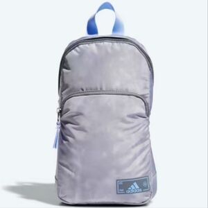 Grey and purple Adidas Essentials Sling Crossbody Bag